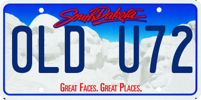 SD license plate 0LDU72