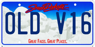 SD license plate 0LDV16