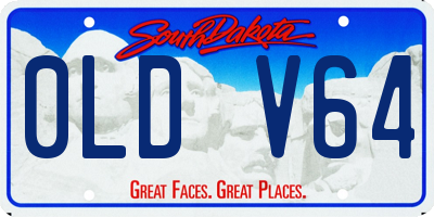 SD license plate 0LDV64