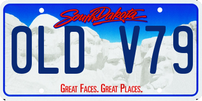 SD license plate 0LDV79