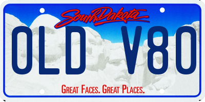 SD license plate 0LDV80