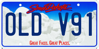 SD license plate 0LDV91