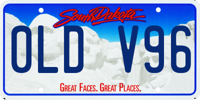 SD license plate 0LDV96