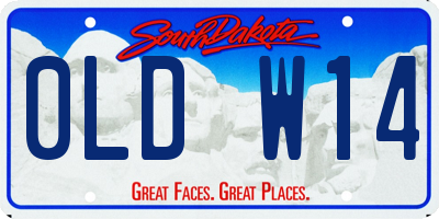 SD license plate 0LDW14