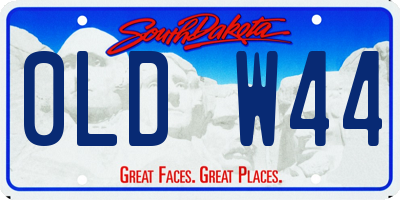 SD license plate 0LDW44