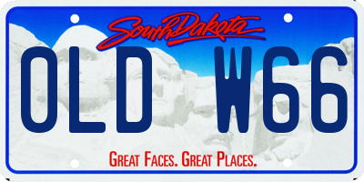 SD license plate 0LDW66