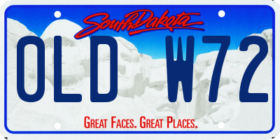 SD license plate 0LDW72