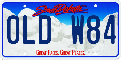 SD license plate 0LDW84