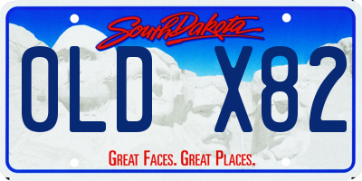 SD license plate 0LDX82