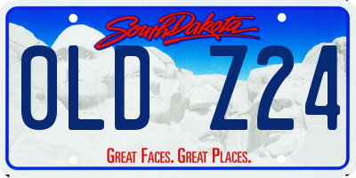 SD license plate 0LDZ24