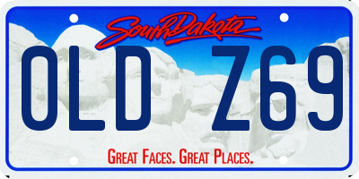 SD license plate 0LDZ69