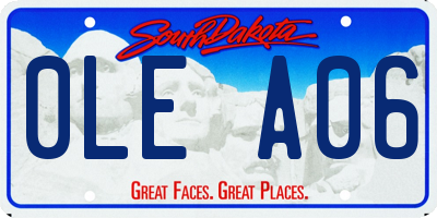 SD license plate 0LEA06
