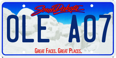SD license plate 0LEA07