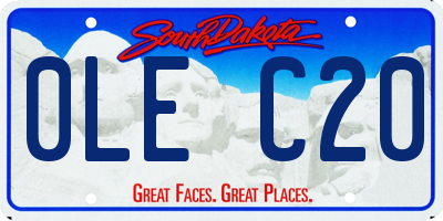 SD license plate 0LEC20