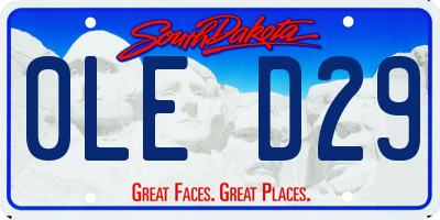 SD license plate 0LED29