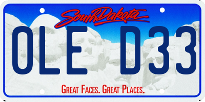SD license plate 0LED33
