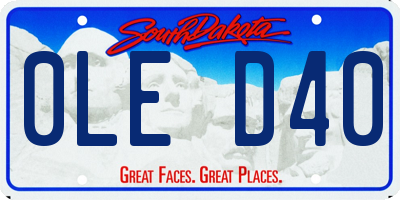 SD license plate 0LED40