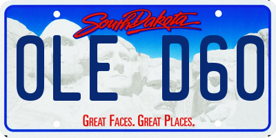 SD license plate 0LED60