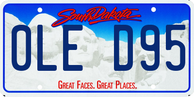 SD license plate 0LED95