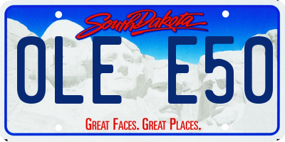 SD license plate 0LEE50