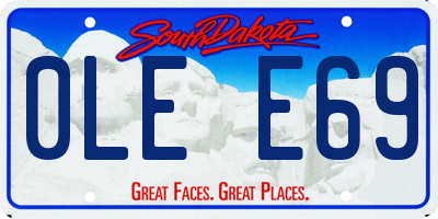 SD license plate 0LEE69
