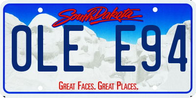 SD license plate 0LEE94