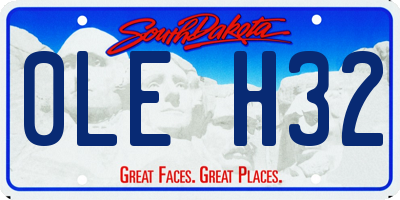 SD license plate 0LEH32