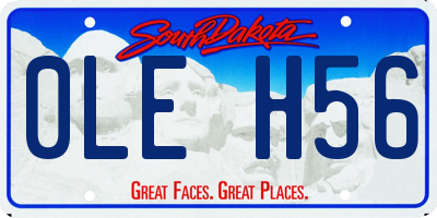 SD license plate 0LEH56