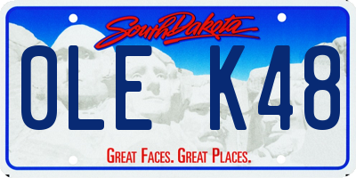 SD license plate 0LEK48