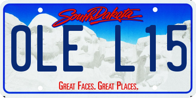SD license plate 0LEL15