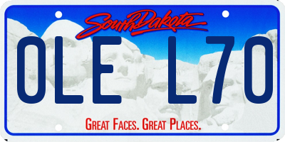 SD license plate 0LEL70