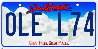 SD license plate 0LEL74