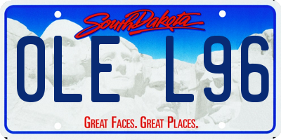SD license plate 0LEL96