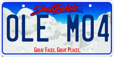 SD license plate 0LEM04