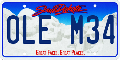SD license plate 0LEM34