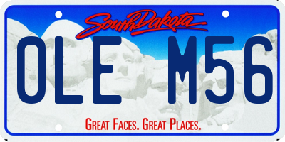 SD license plate 0LEM56