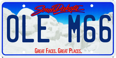 SD license plate 0LEM66