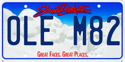 SD license plate 0LEM82