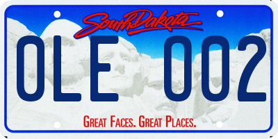 SD license plate 0LEO02