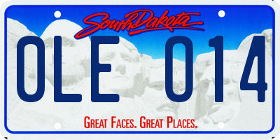 SD license plate 0LEO14