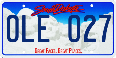 SD license plate 0LEO27