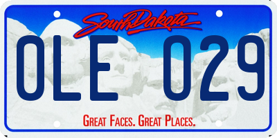 SD license plate 0LEO29