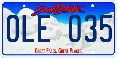 SD license plate 0LEO35