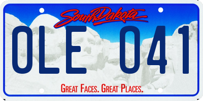 SD license plate 0LEO41