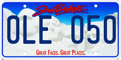 SD license plate 0LEO50