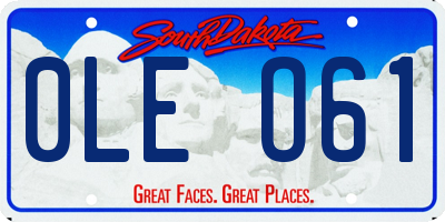 SD license plate 0LEO61