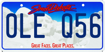 SD license plate 0LEQ56