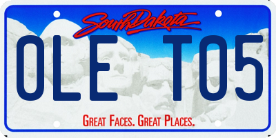SD license plate 0LET05