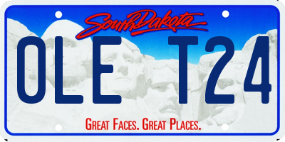 SD license plate 0LET24