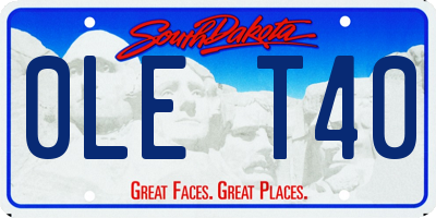 SD license plate 0LET40